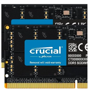 Amazon.com - Crucial 32GB (2x16GB) DDR5 5600 JEDEC SO-DIMM 内存套装 ，7.8折