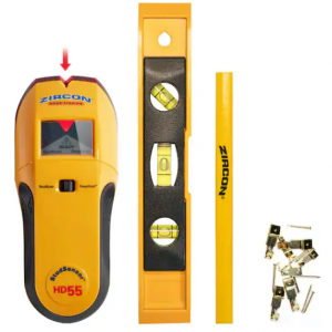 Zircon StudSensor HD55 with Picture Hanging Kit, Level and Carpenters Pencil @ HomeDepot