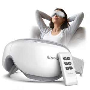 RENPHO Eyeris1 Eye Massager for Migraines with Remote, Heat, Compression, Bluetooth @ Amazon