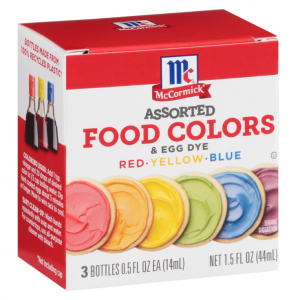 McCormick Assorted Food Colors & Egg Dye, 1.5 fl oz @ Amazon