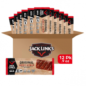 Jack Link's Beef Jerky Bars, Original - (Pack of 12) @ Amazon