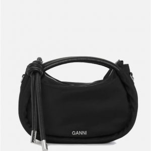 Ganni Knot Recycled Nylon 迷你手提包