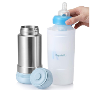 Papablic Portable Travel Baby Bottle Warmer On The Go, Fits Most Car Cup Holders, 12 oz @ Amazon