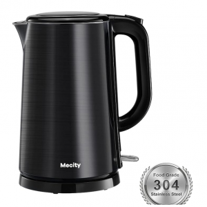Amazon.com - Mecity 1.7L 不鏽鋼內膽電熱水壺 ，直降$10