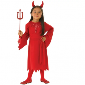 Halloween 女孩连衣裙套装，含配饰