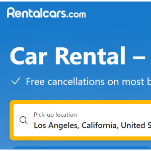 RentalCars - 洛杉磯租車，3天價格低至$204.45 