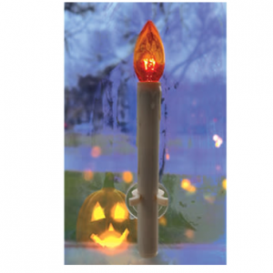 带吸盘的 LED 万圣节窗户蜡烛（4 件套）