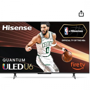 Amazon - Hisense 50英寸 QLED 4K 智能电视，4折