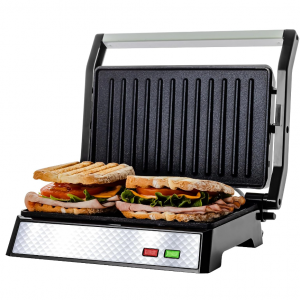 Ovente Electric Indoor Panini Press Grill with Non-Stick Cooking Plate, 3 Colors @ Amazon