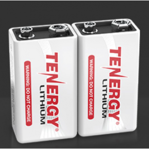 Tenergy 9V Lithium Battery, 1200mah with 10 years shelf life for $9.49 @Tenergy Power