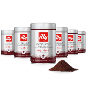 illy Intenso Ground Moka Coffee 8.8 Ounce Can (Pack of 6) @ Amazon
