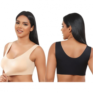 28% Off SANQIANG Seamless Bras for Women 2 Pack Wireless Bra @ Amazon