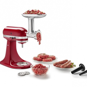 KitchenAid KSMMGA Metal Food Grinder Attachment, Silver