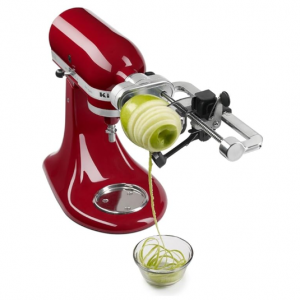 KitchenAid Fruit and Vegetable Spiralizer Attachment Stand Mixer, Polished Aluminum