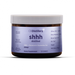 30mg 广谱 CBD 睡眠软糖 + 褪黑激素 - 30 片 - 0% THC*