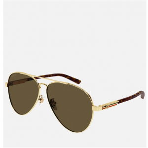 Gucci Metal Aviator-Style 墨镜