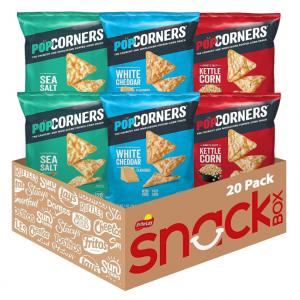 PopCorners Snacks Gluten Free Chips, 3 Flavor Variety Pack, 1oz Bags (20 Pack) @ Amazon