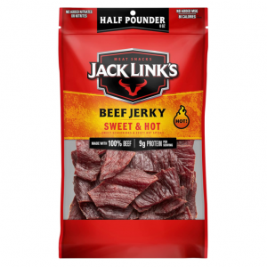 Jack Link's Beef Jerky, Sweet & Hot, ½ Pounder Bag @ Amazon