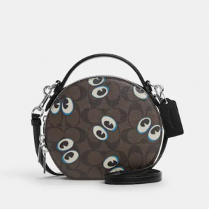 70% Off Coach Canteen Crossbody In Signature Canvas With Halloween Eyes @ Coach Outlet