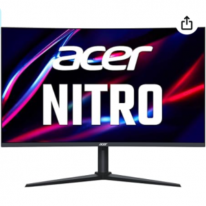 36% off Acer Nitro 31.5" FHD 1920 x 1080 1500R Curved PC Gaming Monitor @Amazon