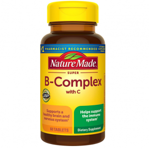 Nature Made Super B Complex with Vitamin C and Folic Acid, 60 Tablets, 60 Day Supply @ Amazon