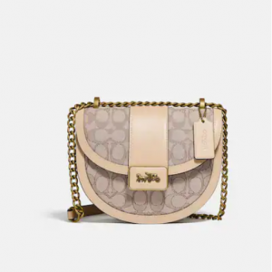 Extra 20% Off Coach Alie Saddle Bag In Signature Jacquard @ Coach Outlet
