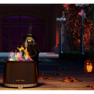 Halloween Special: Smokeless Fire Pit + Free 4 Pack Enchanting Flame Powder @ East Oak