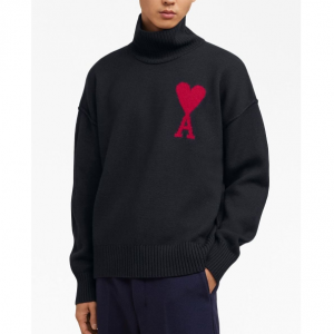 Ami Paris Ami de coeur 高领毛衣