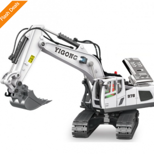 57% off Remote Control Engineering Car Toy RC Car 11 Channel Excavator White @Chinavasion