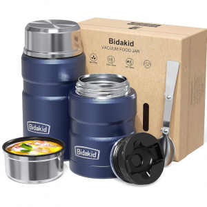 Bidakid 不鏽鋼燜燒罐套裝促銷 25.4oz 和 17oz @ Amazon