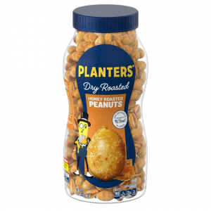 PLANTERS Honey Roasted Peanuts, Sweet and Salty Snacks, Plant-Based Protein, 16 oz Jar @ Amazon