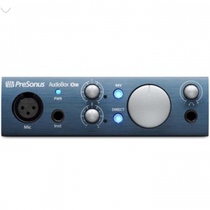 PreSonus AudioBox iOne 2x2 USB 2.0 / iPad 录音接口，带 1 个麦克风输入