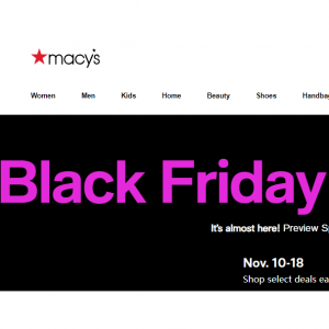 Macy's梅西百货2023年黑五预告已出, 促销时间从11月10日到11月25日