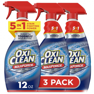 OxiClean Max Force Laundry Stain Remover Spray, 12 fl oz, 3-Pack @ Amazon