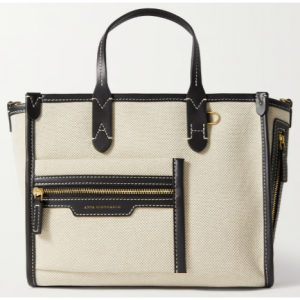 ANYA HINDMARCH Pocket XS leather-trimmed canvas tote