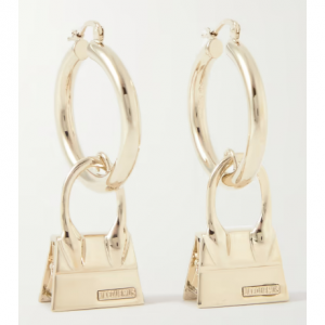 JACQUEMUS Les creoles Chiquito gold-tone earrings