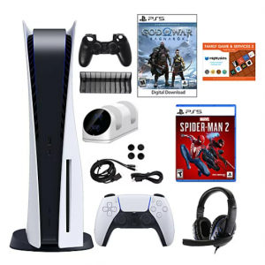 PS5 Console with Marvel Spider-Man 2 & God of War Bundle @ QVC, Black Friday Price