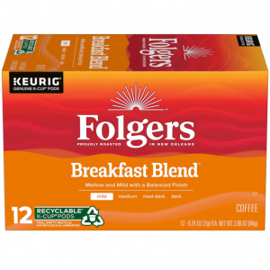 Folgers 早餐混合咖啡胶囊 72颗 @ Amazon