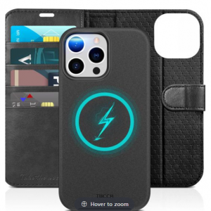Shieldon  - TUCCH iPhone 15 Pro Max 磁性可拆卸皮革手機保護殼，現價$28.99 