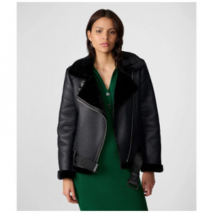 环保皮机车外套