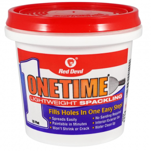 Red Devil 0542 ONETIME Lightweight Spackling, 1/2 Pint, White, 8 Ounce @ Amazon