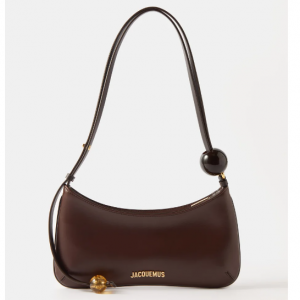 JACQUEMUS Bisou bead-embellished leather shoulder bag