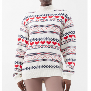 THE UPSIDE St Moritz Fair Isle organic-cotton sweater