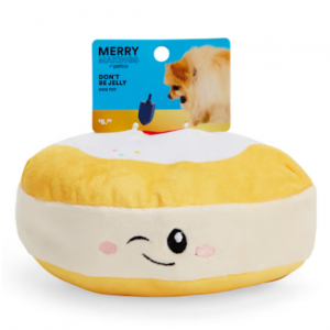 Merry Makings 果凍甜甜圈毛絨狗玩具,小號