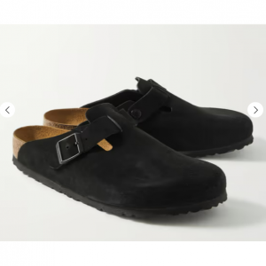 BIRKENSTOCK Boston Suede Clogs