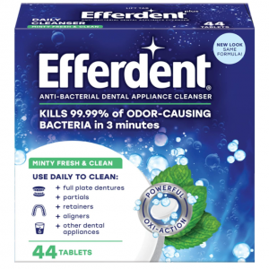 Efferdent Retainer Cleaning Tablets, Minty Fresh & Clean, 44 Count @ Amazon