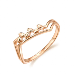 Chow Sang Sang 薄荷系列 18K玫瑰金戒指