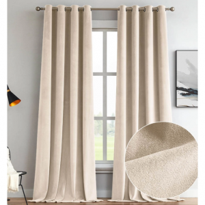 Elma 柔软遮光天鹅绒窗帘