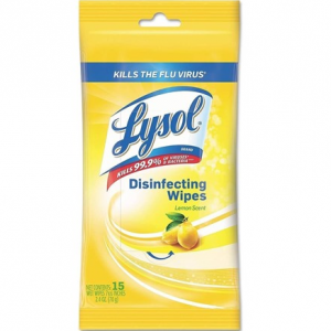 Lysol 柠檬香型消毒纸巾便携随身装48包 15片/包 @ Woot
