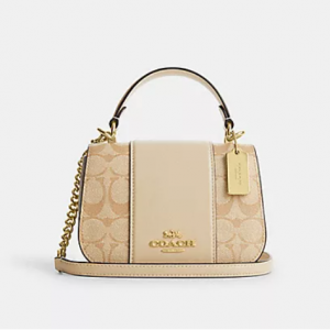60% Off Coach Lysa Top Handle In Signature Canvas @ Coach Outlet